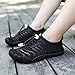 Unisex Fashion Comfortable Flexible Slip On Mesh Beach Slippers for Beach Swiming Diving Surfing Wading Water Sports Pool Yoga Black Big Kid 5