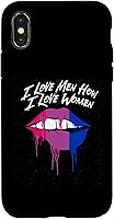 Vista 5 de iPhone 14 Pro Max I Love Men How I Love Women Bisexual LGBTQ Bi Pride Gay Case