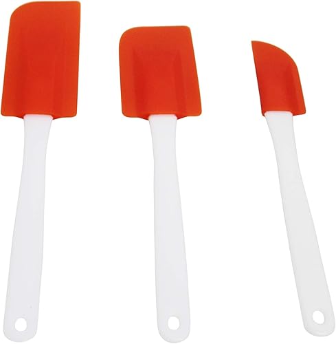 Miniatura 2 de Imusa Juego de espátula de plástico ImUSA USA, 3 piezas, naranja