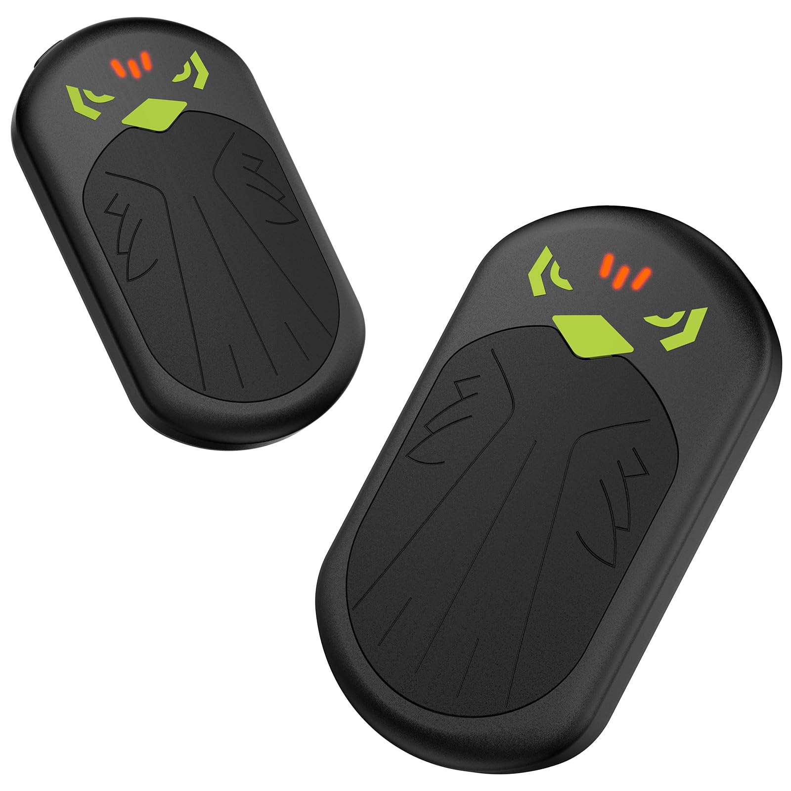 Hand Warmers 2-Pack, 2 * 3200mAh Rechargeable Hand Warmers, 3 Heat Settings, Up to 13Hrs, Ultra Thin Portable for Pocket Gloves Outdoor Sports, Winter Essentials for Men,Women. (Black-Yellow)
