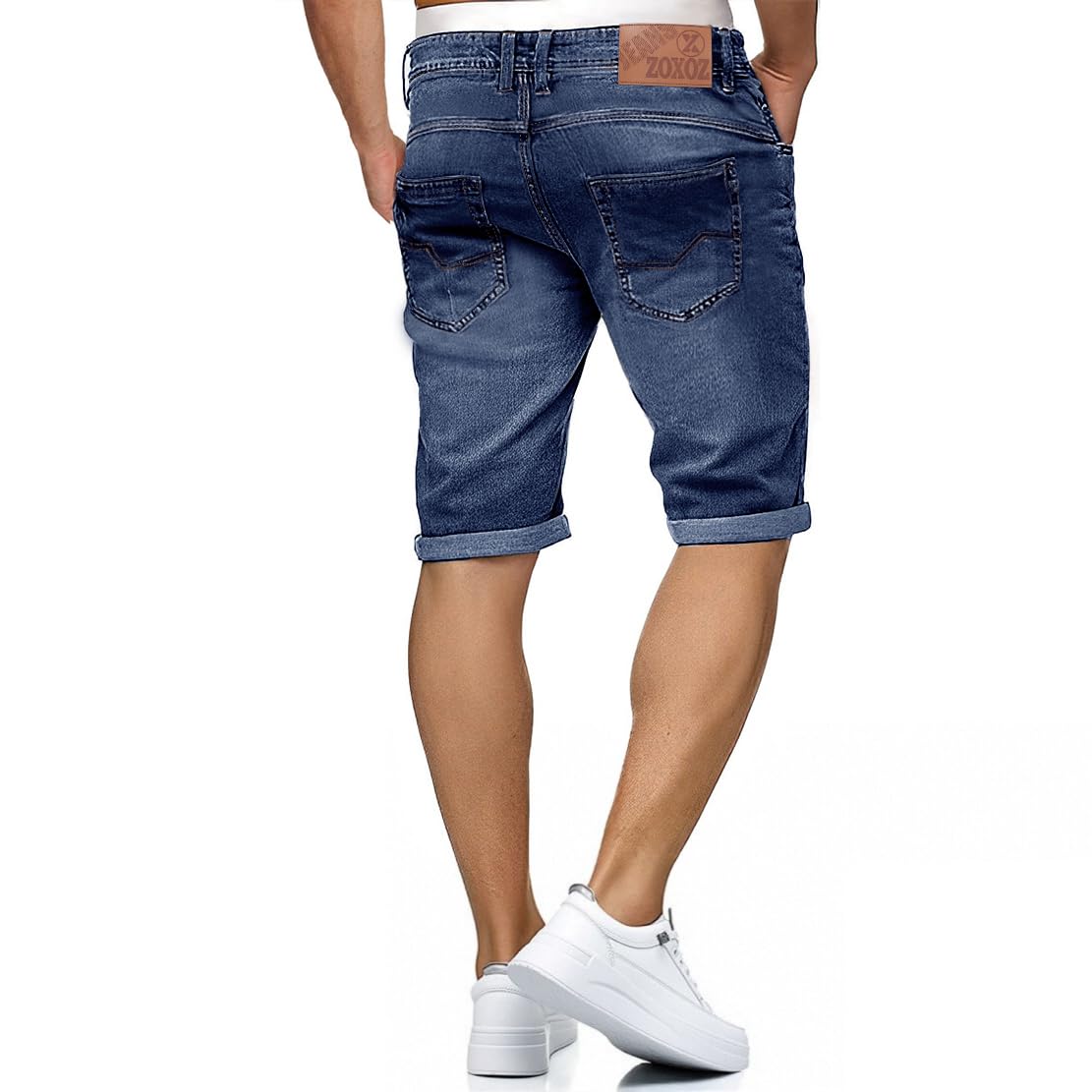 ZOXOZ Bermuda Denim Shorts Casual Summer Pantalones Cortos Hombre