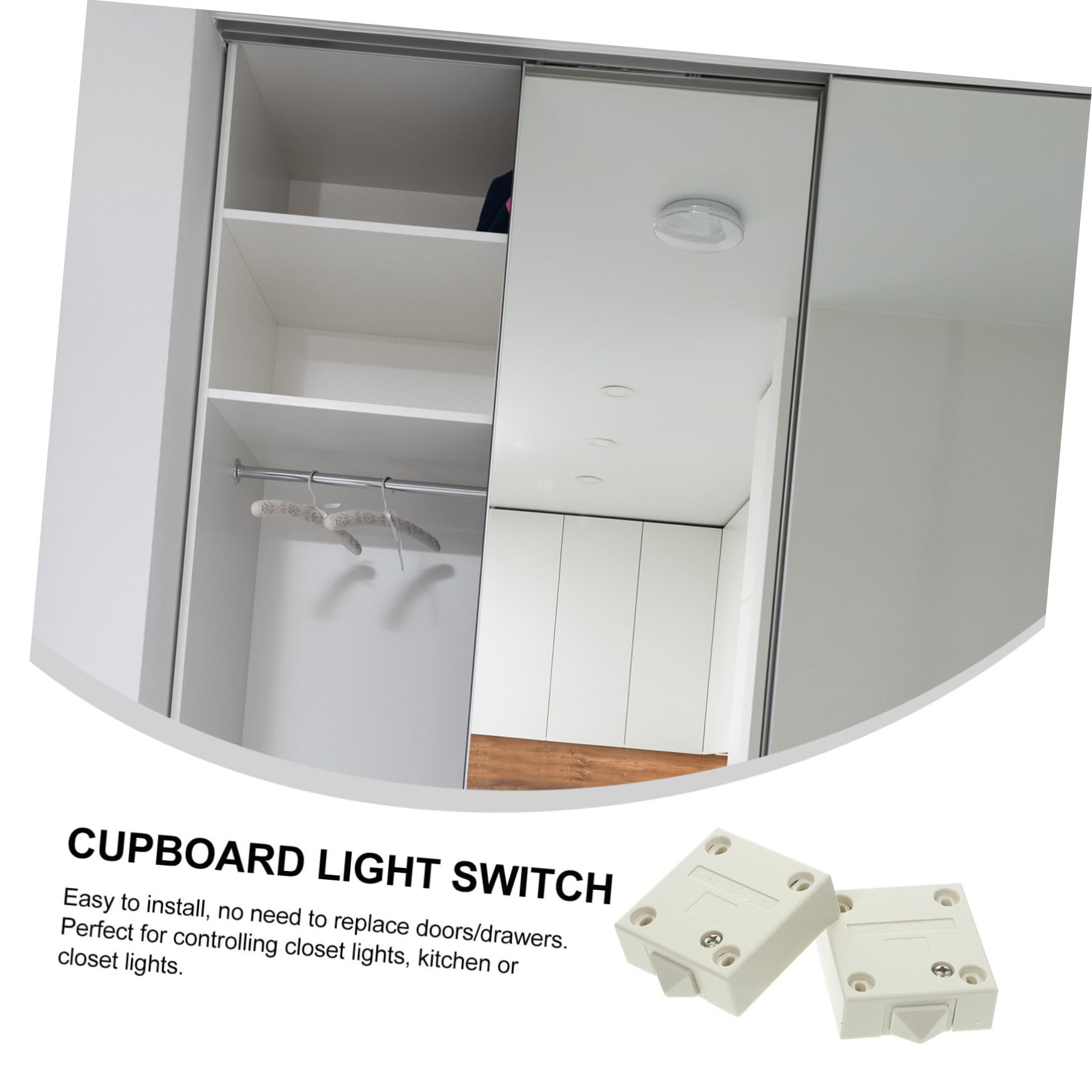 Alipis Cajon Cafetera Automatica 10 Piezas De Luz Eléctrica Interruptor De Control Automático Interruptor De Luz De Armario Interruptor De Luz De Armario Luz De Gabinete Interruptor De Luz Automático