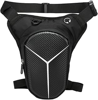 Amesor Uyluk Çantası - Çıkarılabilir Bacak Askılı Kese - 2 Fermuarlı Cep Ayarlanabilir Kese Çanta Gezi Kamp Balıkçılık Günlük Kullanım
