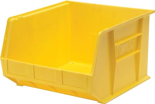 QUANTUM STORAGE SYSTEMS K-QUS270YL-1 - Contenedor de plástico apilable y colgante, 18 x 16 x 11 pulgadas, color amarillo
