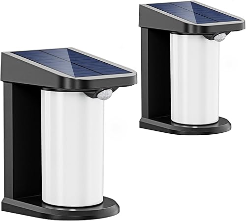 Miniatura 1 de QQARORSUN Luces solares de pared de seguridad, luz de pared inalámbrica del anochecer al amanecer, faroles solares de pared activados por