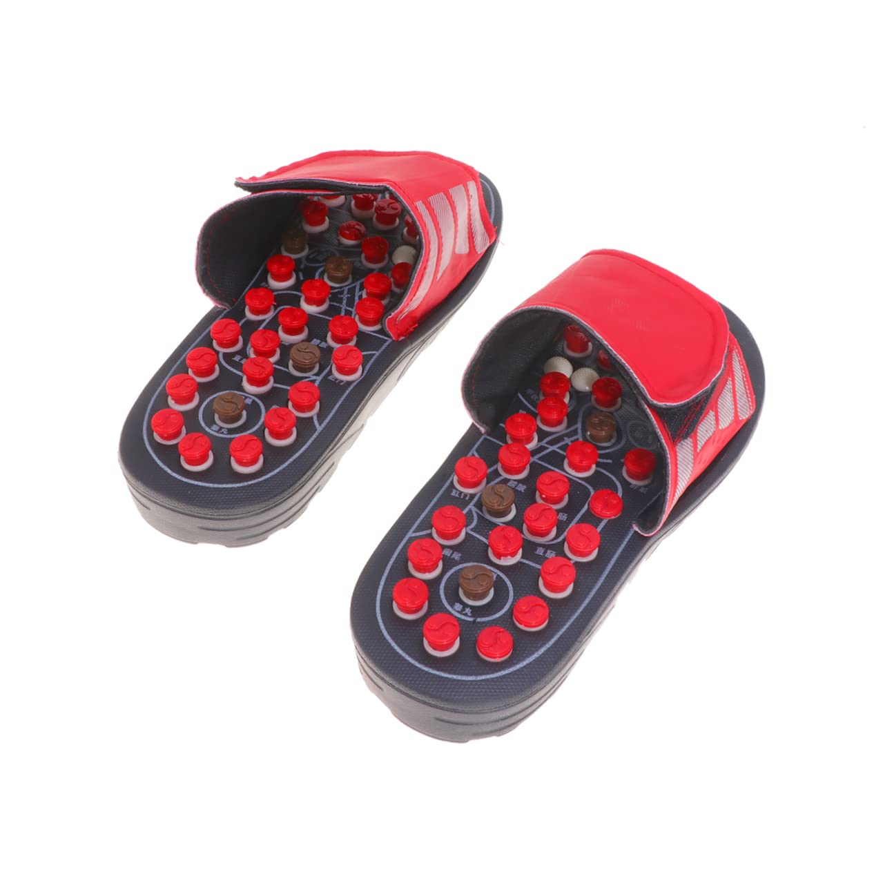 Beavorty Akupunktur Sandalen Massage Pantoletten Fußakupressur Schuhe Aus Eva-material Zur Beruhigung Der Füße Für Bessere Durchblutung Anti-design Gesundheitsmassageschuhe