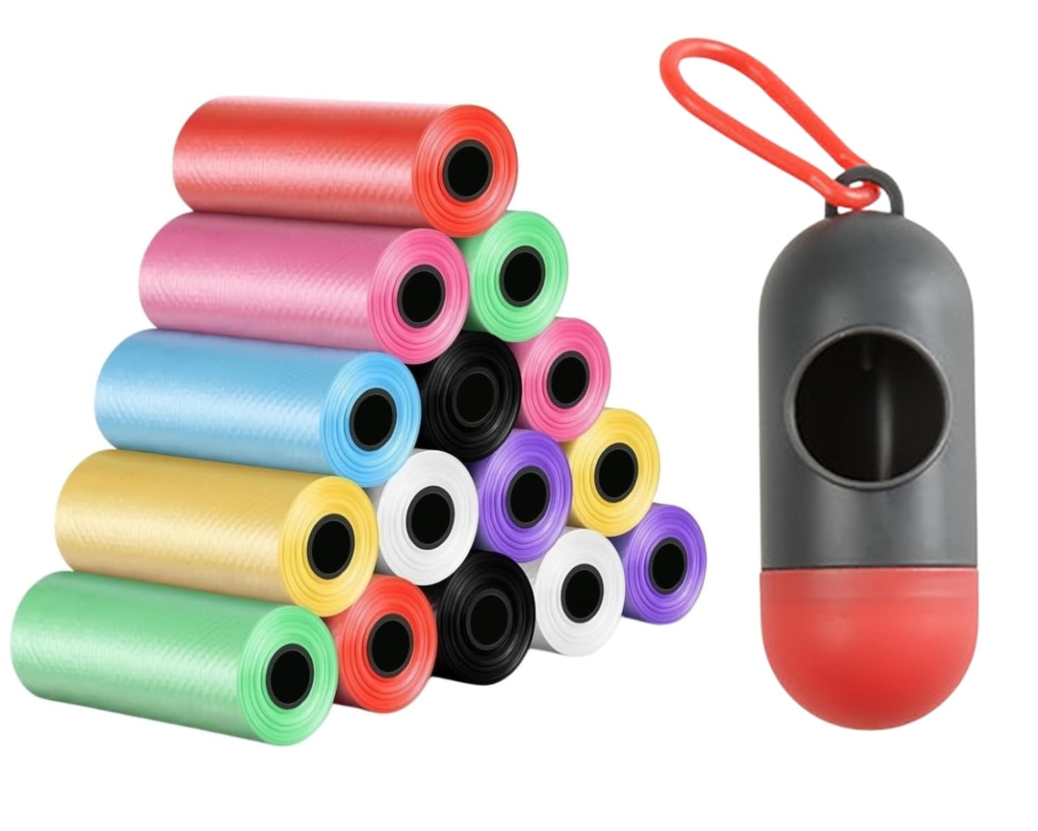 Avrin Biodegradable Dog Poop Bags with Dispenser, Leak Proof Pet Waste Bags for Dogs, Puppies & Cats, Odor Control, Strong Tear Resistant, Eco Friendly, Travel Friendly Pack