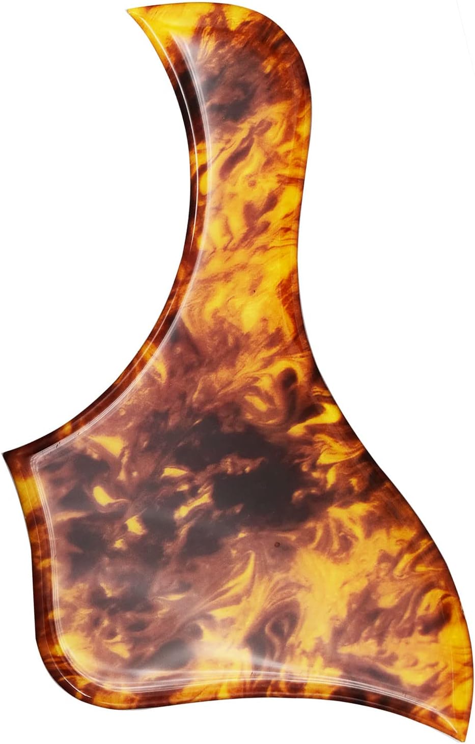 VENCETMATAcoustic Guitar PickGuard, Beveled Edge, Thickening, Fit for Taylor Acoustic Guitar-Clear Amber