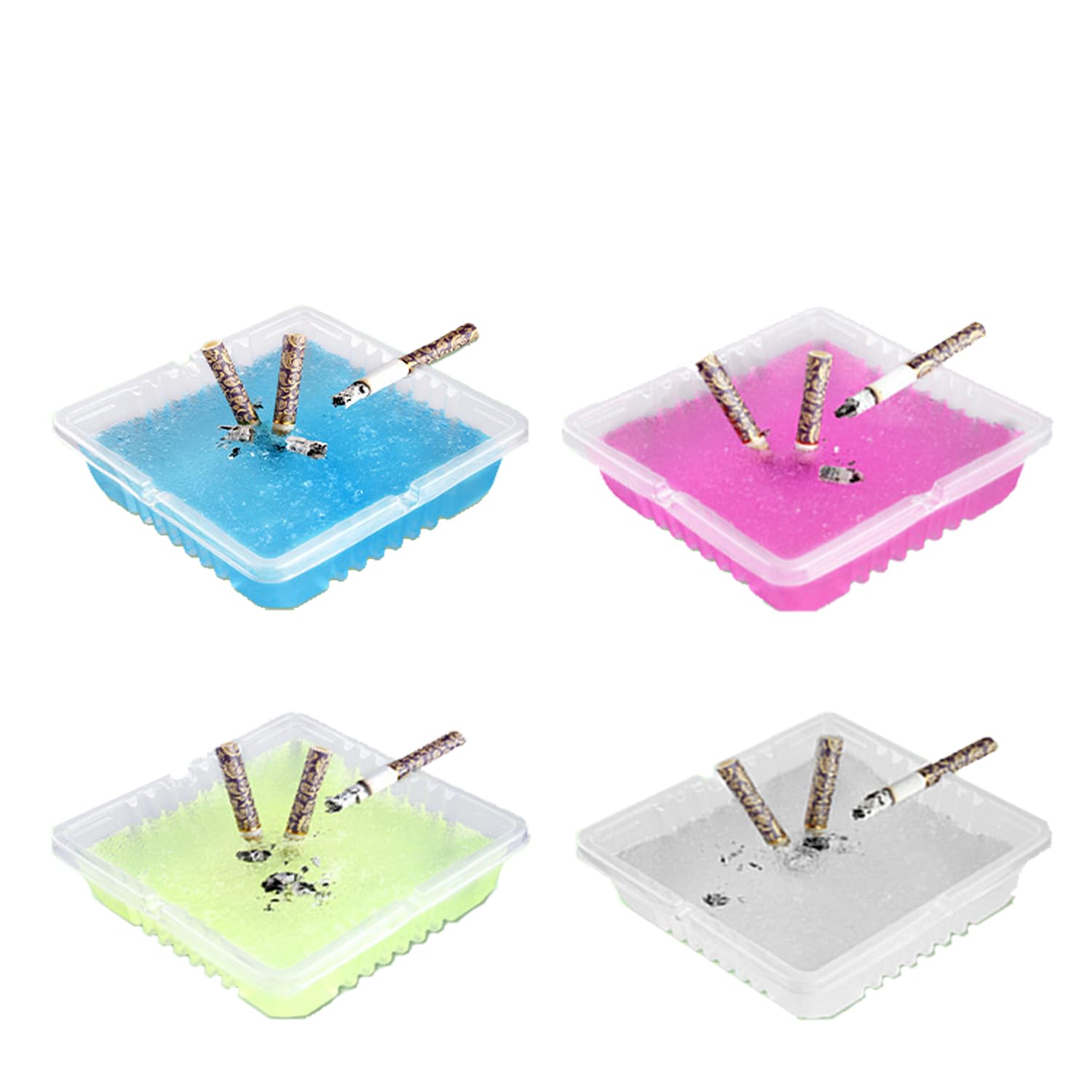 Wolfbeam Disposable Ashtray Portable Creative Smoke Sand Lazy People Wash Out Smoke Sand (20PCS)
