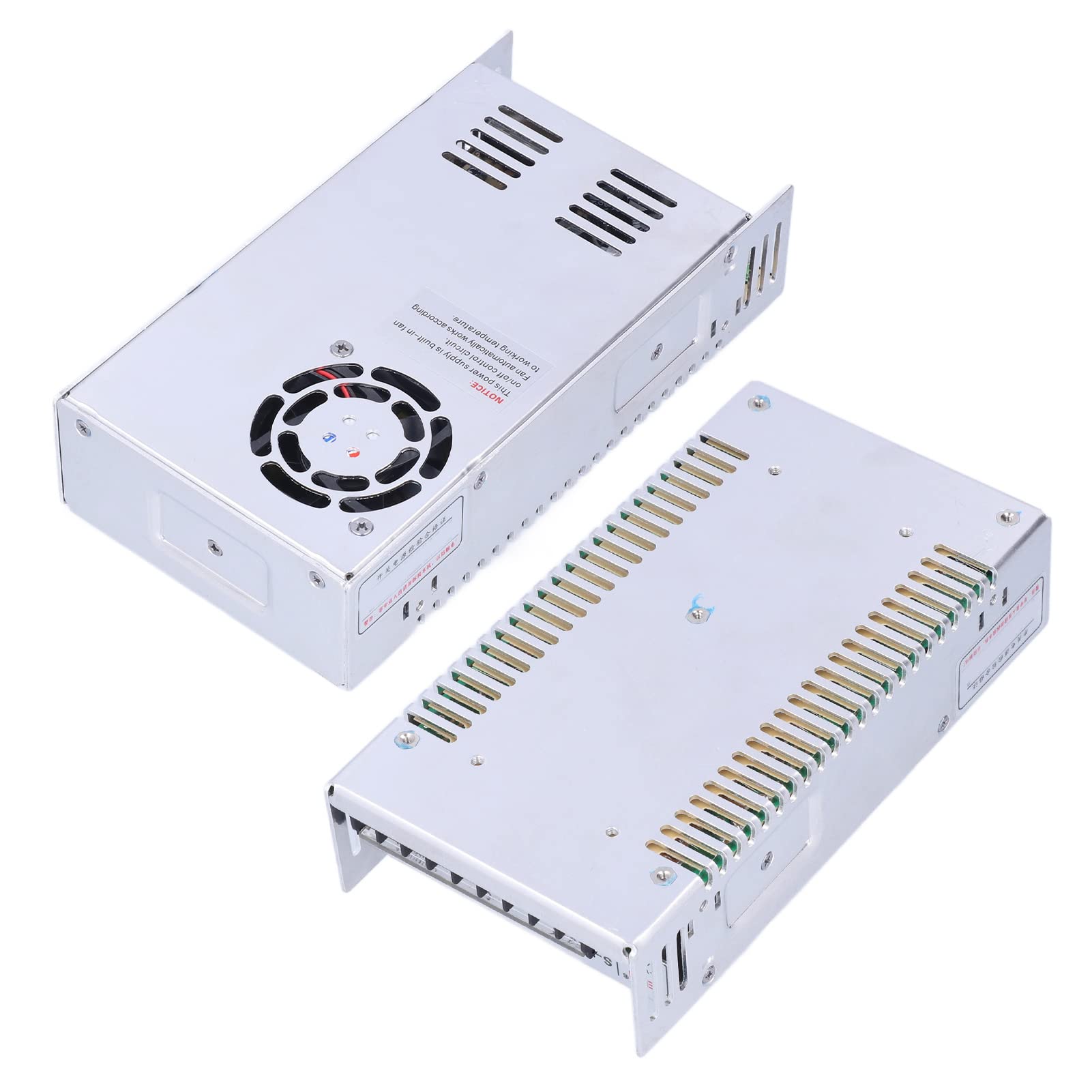 Jeanoko Zasilacz Prądu Stałego o Wysokiej Wydajności 400 W. Przetwornica Napięcia do Automatyki przemysłowej. Obudowa ze Stopu Aluminium (S-400-5)