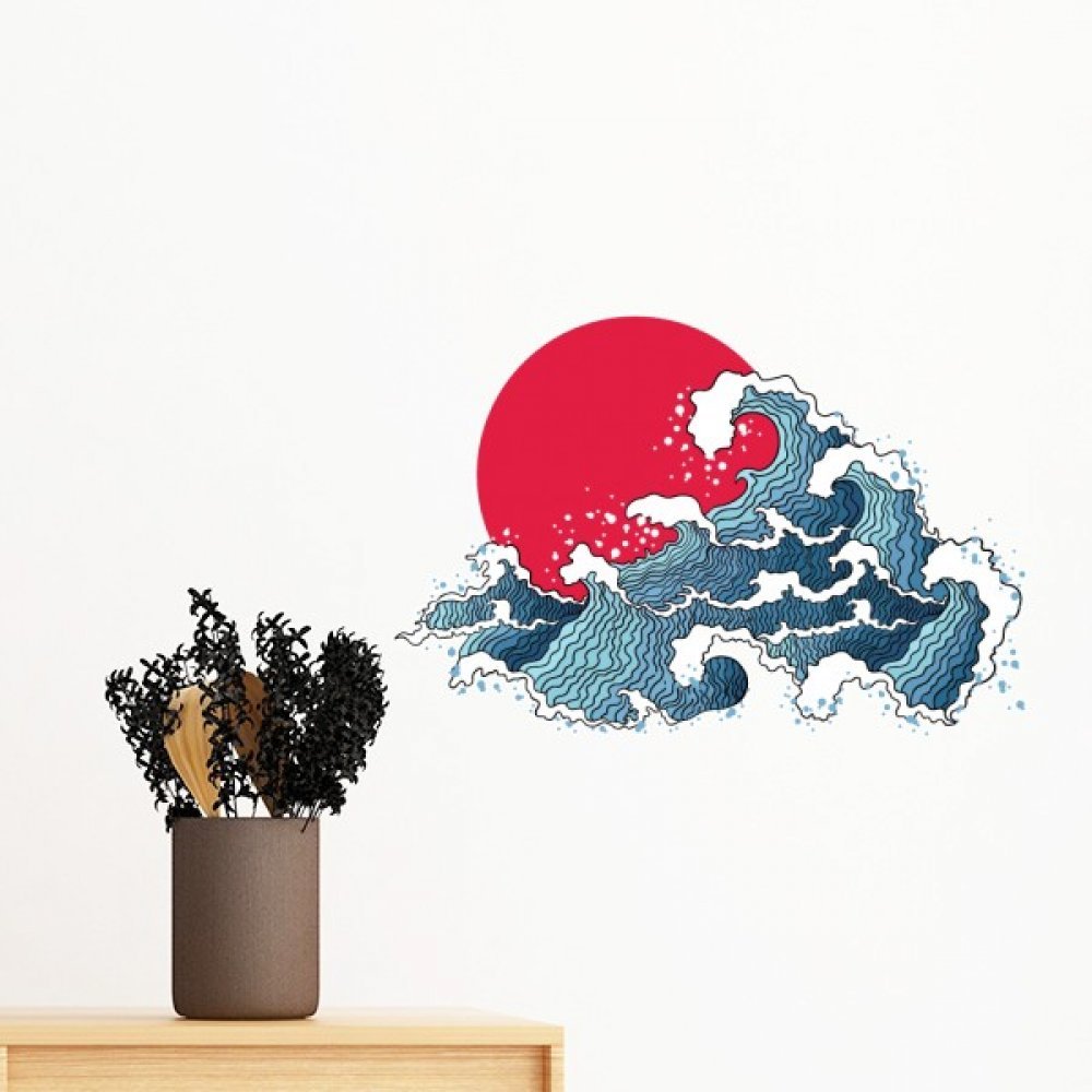 Sticker mural papier peint adhésif japonais 30cm pour masquer les imperfections