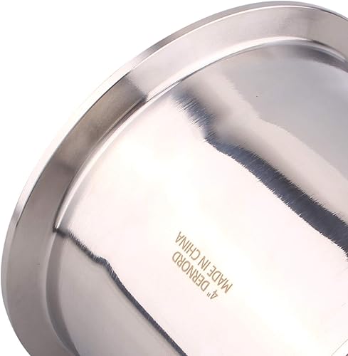 Miniatura 5 de DERNORD Tubo de carrete sanitario con extremos de abrazadera, tubo redondo sin costuras de acero inoxidable 304 con brida de virola de triple