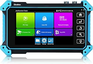 CCTV Tester 5.4-inch Touch ScreenIP Camera Tester,4K HD Display Video Monitor, 8 Megapixel AHD CVI TVI SDI BNC Camera Tester RJ45 Supports TDR POE PTZ RS485 HDMI & VGA Input IPC-5200plus