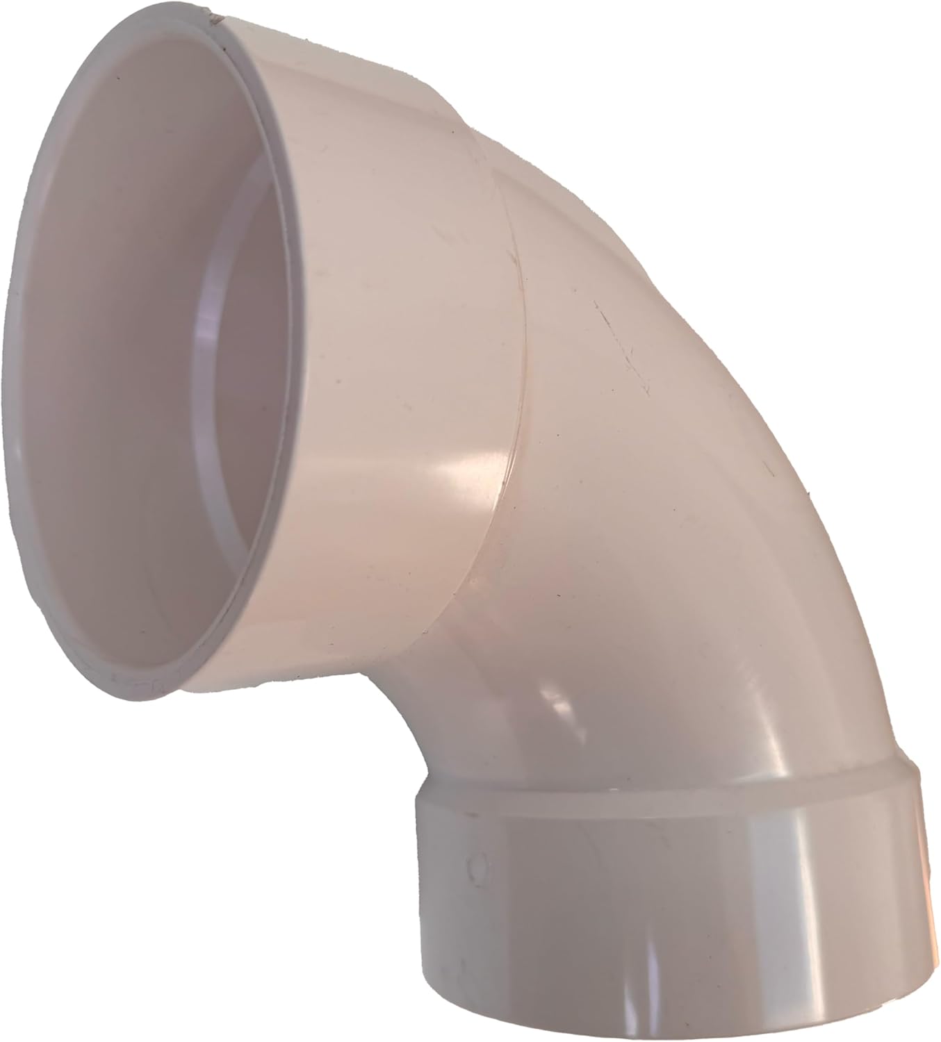 4 inch PVC DWV 10 Pack (Drainage Waste & Vent) 90 Elbow, Hub X Hub Solvent Weld (4" DWV Elbow), Solid Core