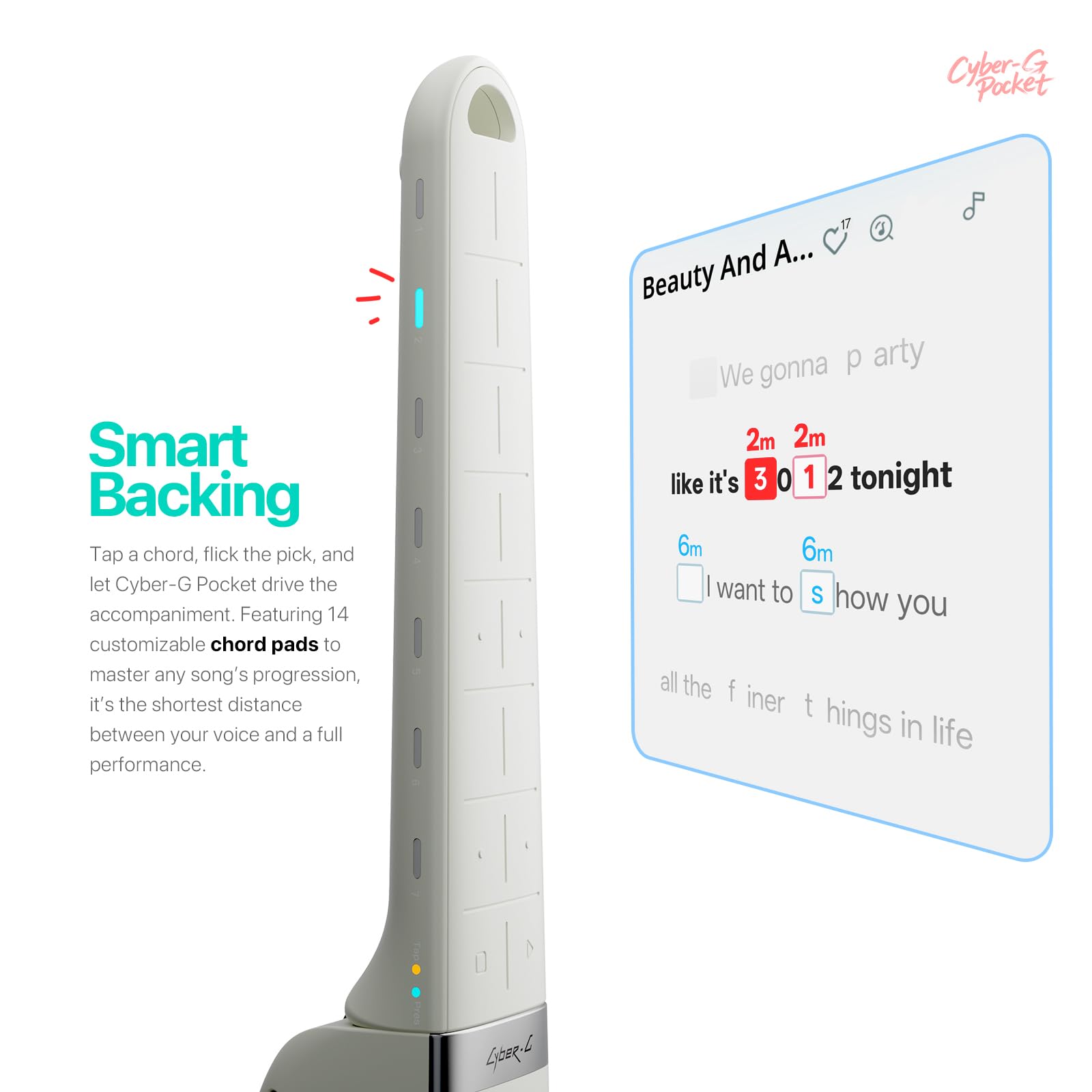 Enya Cyber-G Pocket Smart Guitar: Głośnik do grania 0.8KG przenośna, składana, bezprzewodowa, z inteligentnymi efektami dźwiękowymi. Wielofunkcyjny instrument dla początkujących graj od razu