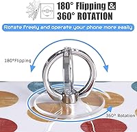 Vista 3 de Soporte de Anillo Transparente para Teléfono con Agarre - EI Sonador Soporte de Anillo Transparente para Teléfono Celular con Agarre de Dedo y Base