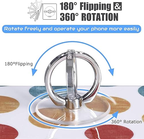 Miniatura 3 de Agarre transparente para anillo de teléfono soporte de anillo transparente EI Sonador para teléfono celular soporte de agarre de dedo soporte de