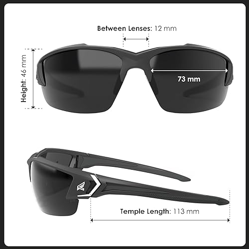 Miniatura 5 de EDGE Gafas de seguridad Khor G2 Z87 gafas de sol para hombre resistentes a los golpes, características antideslizantes, marcos de policarbonato