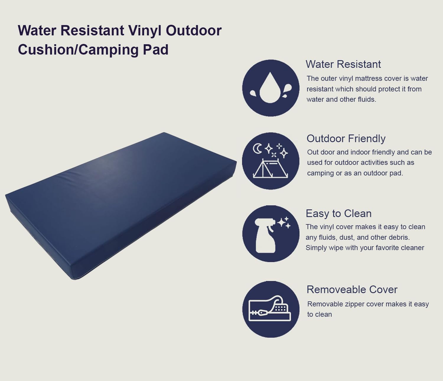 Irvine Home Collection Water Resistant Vinyl 6