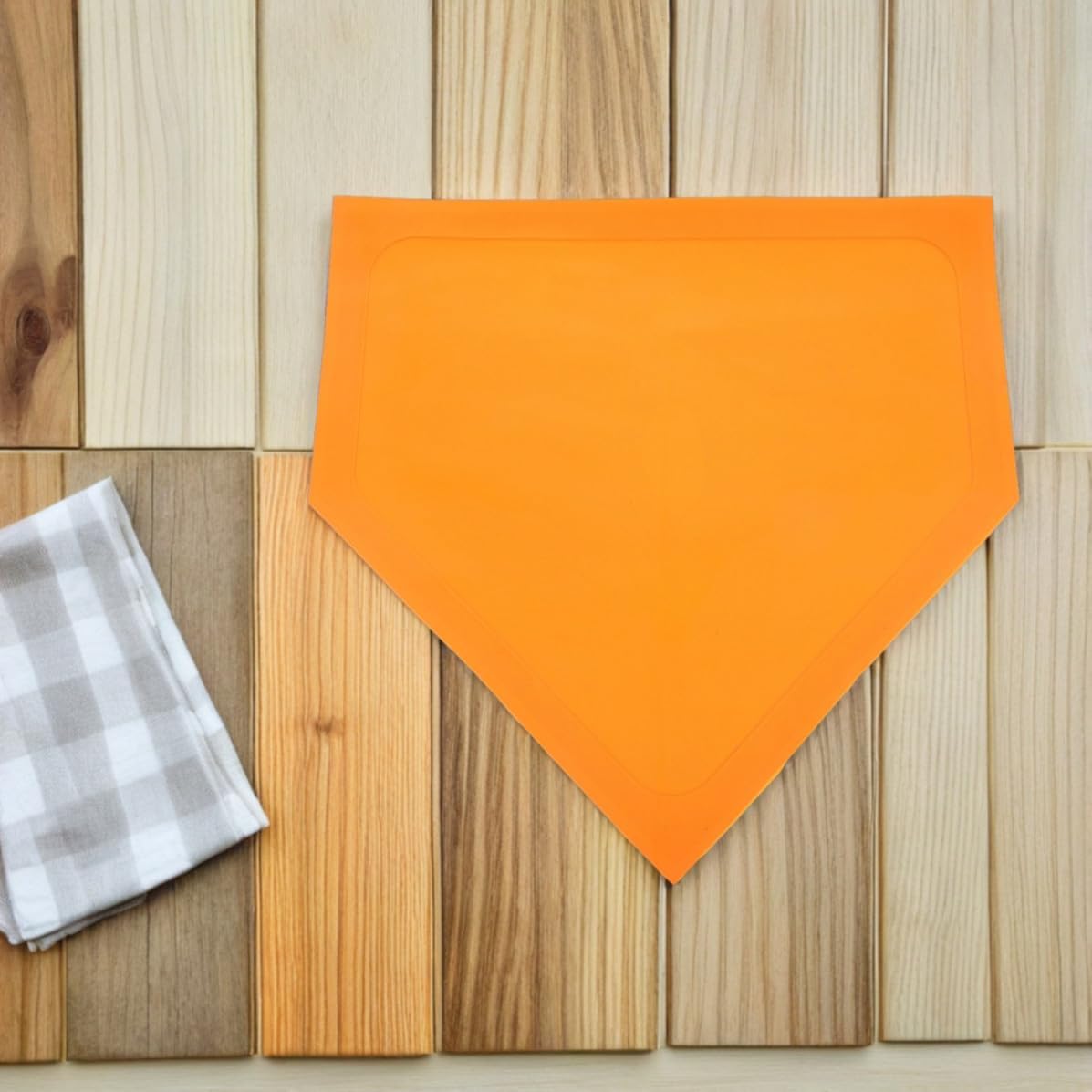 Veemoon 2pcs Orange Softball Throw Down Plates Made of Sturdy TPE for Batting or Pitching Practice Portable Training Aids for Gym Teachers and Skill Camp Instructors in Backyard Batting