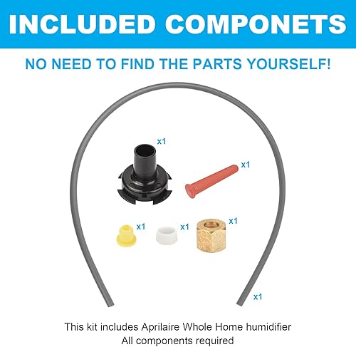 Miniatura 5 de Kit de mantenimiento del humidificador 4839 se adapta al filtro de reemplazo del humidificador del panel de agua Aprilaire No.35, se adapta a los