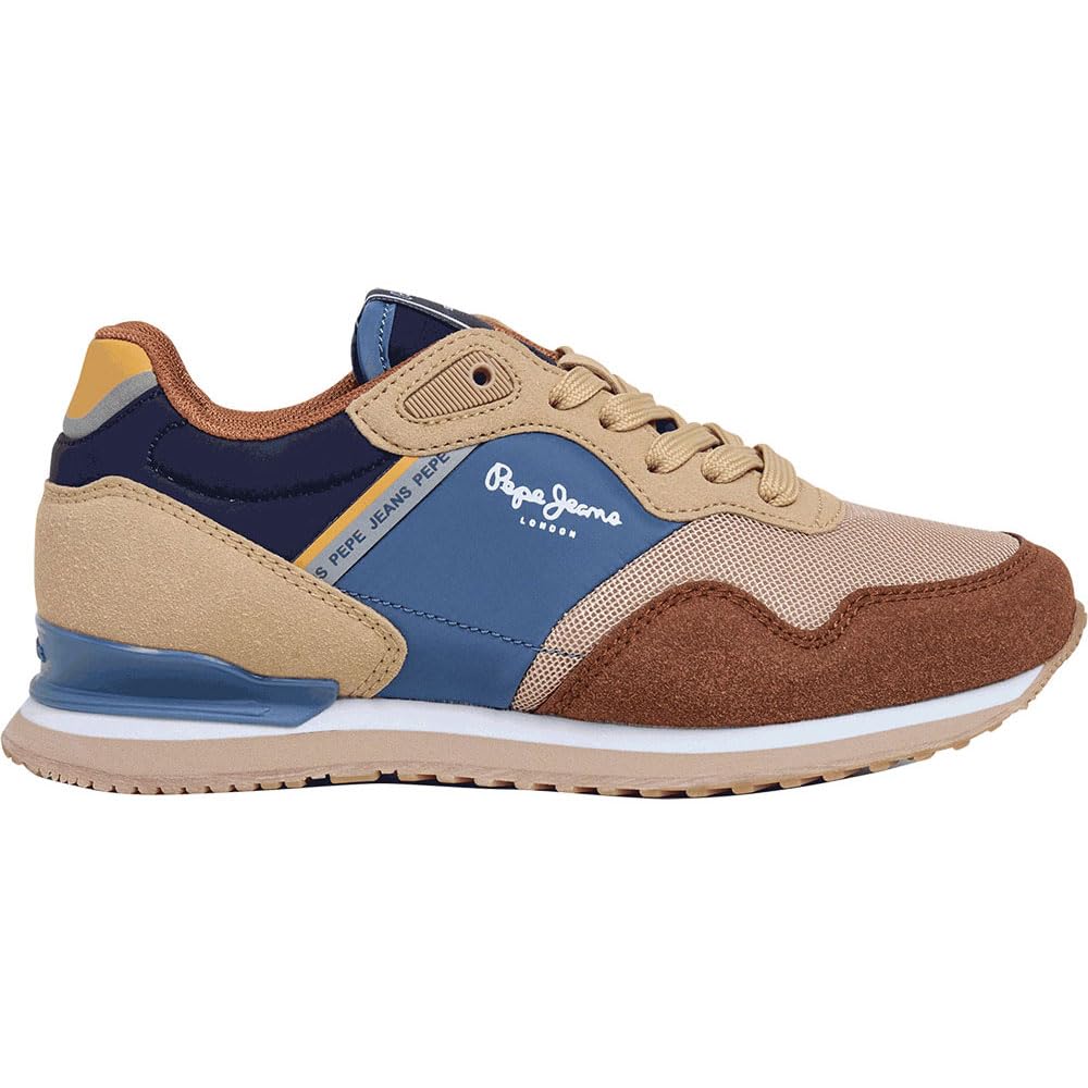 Pepe Jeans London Sight B Sneak, Brown (Tobacco Brown), 4 UK
