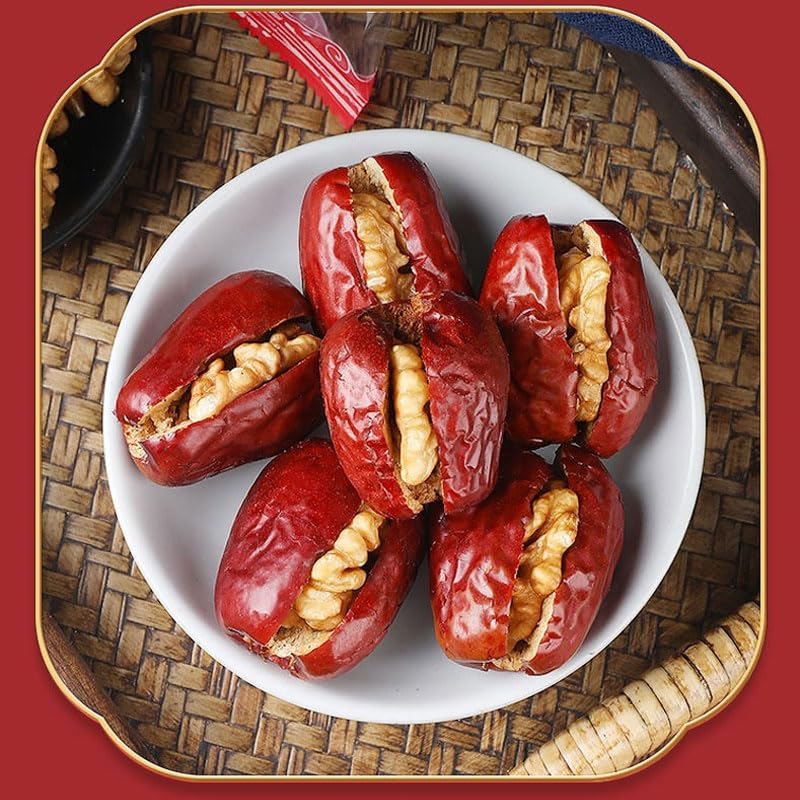 Miniatura 6 de Azufaifo gris con nueces 17.6 oz500 g relleno dátiles clip nogal independiente pequeño embalaje aperitivos casuales azufaifo fechas y nueces