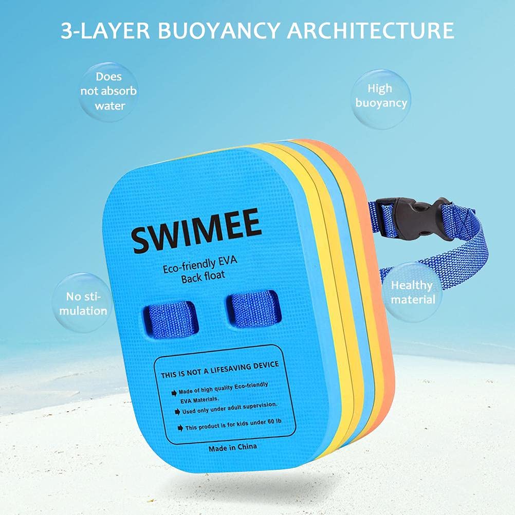 Back EVA Swimming Board Floating Plate Back Kickboard Pool Training Aid Tools for Children Adult (Photo Color)