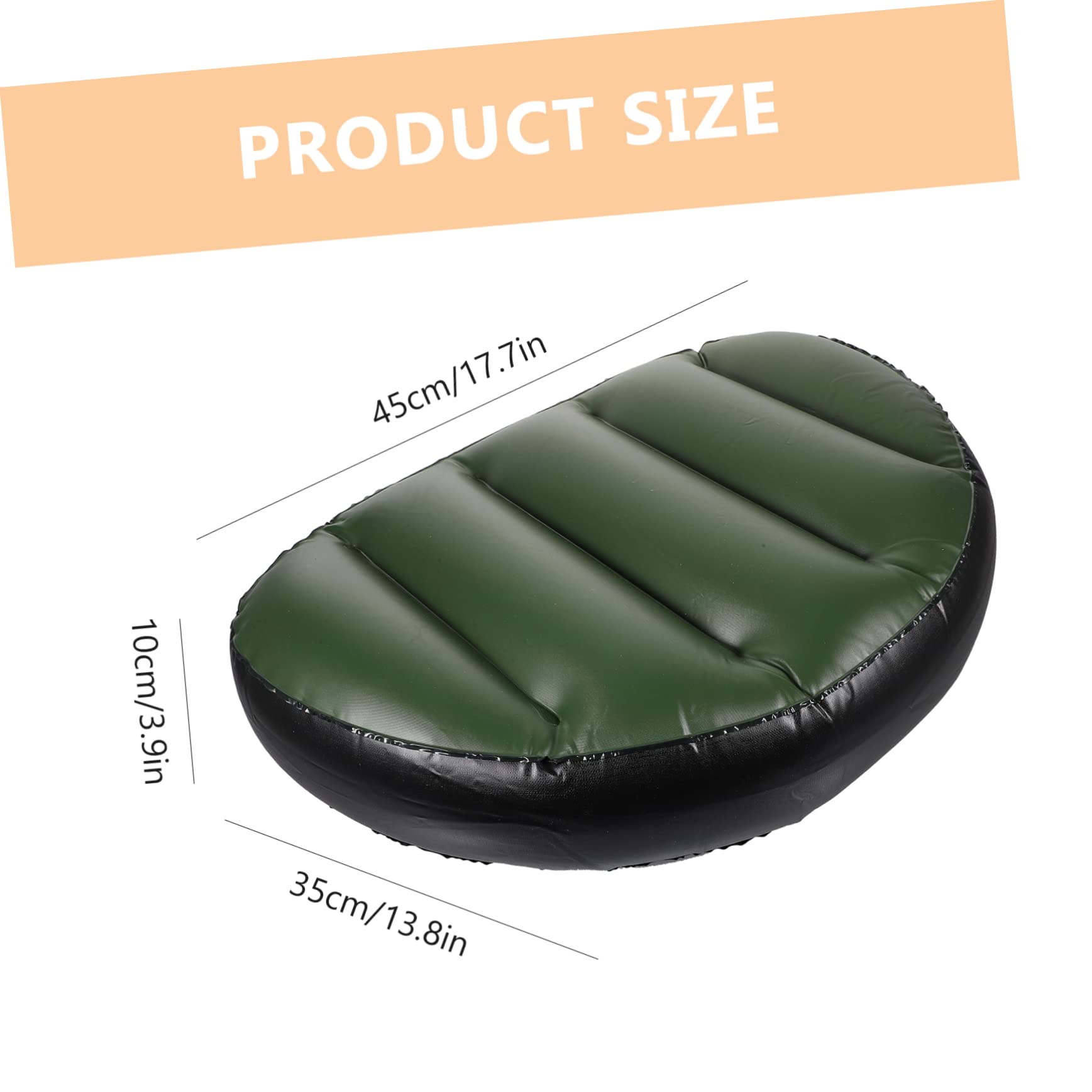 HONMEET Inflatable Cushion High Resilience Seat Cushion for Water Sports Portable Boat Pad for Outdoor Drifting Comfortable Durable Inflatable Seating