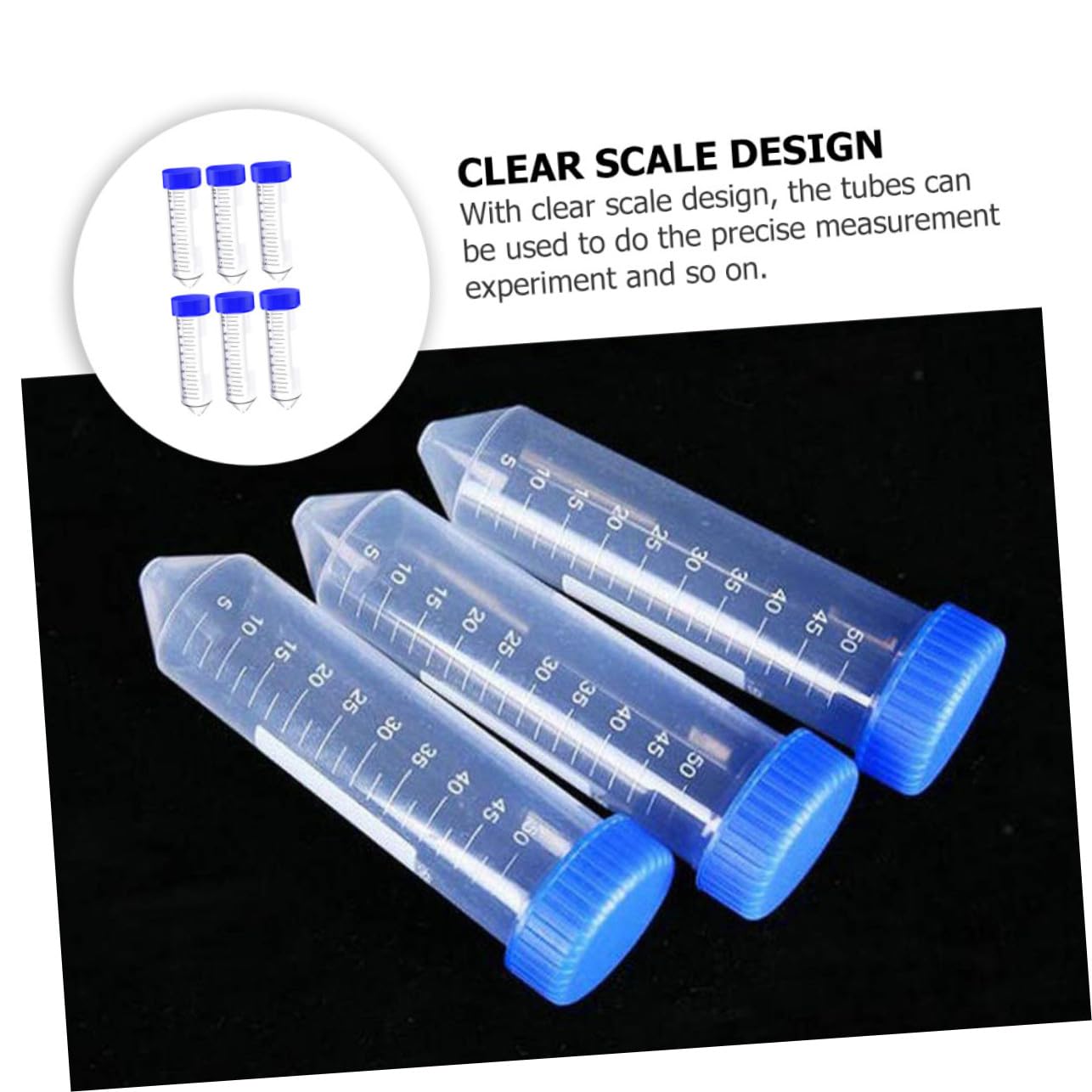 50 pezzi Tubetti Centrifughi Vite Graduato per Esperimenti Scientifici Plastica Resistente e Sigillo Tenuta per Misurazioni Precise e Conservazione Campioni Colore Colore Casuale