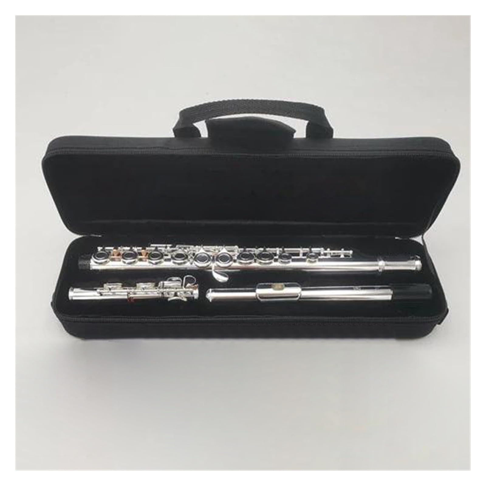 Profesional Flauta Travesera Llaves De Cobre Y Níquel Flauta Chapada En Plata De Cuproníquel 16 Agujeros C Afinación Y Flauta De Llave Electrónica Con Accesorios