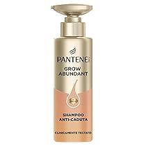 Pantene Grow Abundant Shampoo Anti-Caduta 290ml Ancora le radici dei capelli e rafforza il cuoio capelluto, Capelli Più Forti, Lunghi e Folti in 8 Settimane, Con 900mg Pro-V B5 Complex + Niacinamide