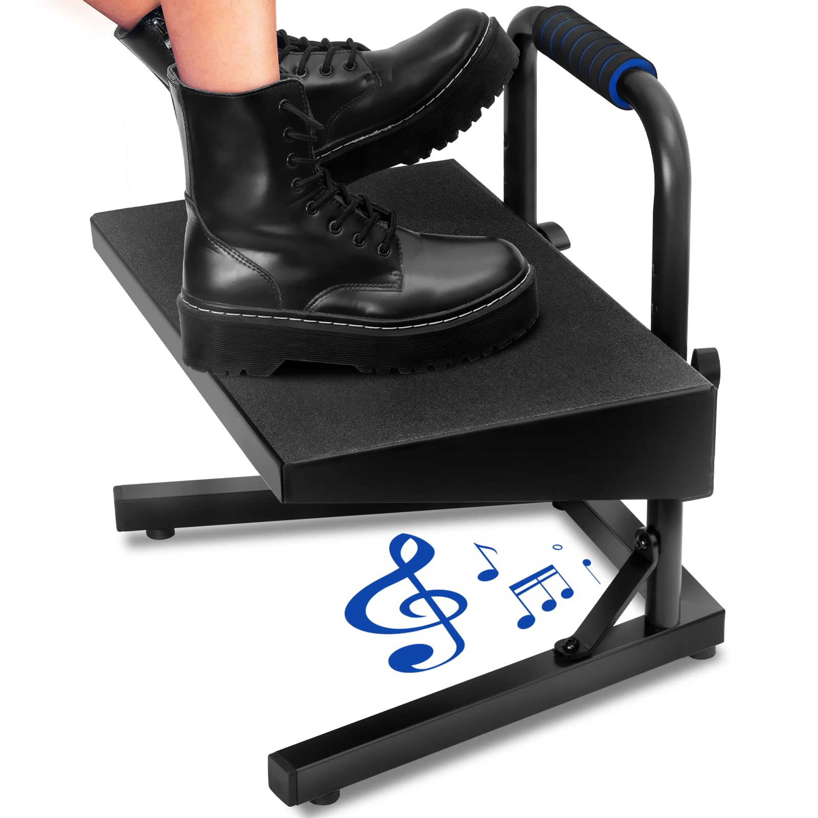 Liquid Stands Ergonomic Guitar Foot Stool Under Desk for Kids - Height Adjustable Elevated Piano Foot Rest- Piano Foot Rest for Beginners - Enhance Comfort and Improve Posture for Long Sessions