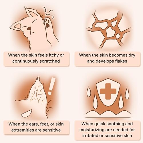 Miniatura 7 de BYLAB Cuidado de la piel Perro mascota Enfermedad de la piel kucing Crema de ungüento sensible, blanco