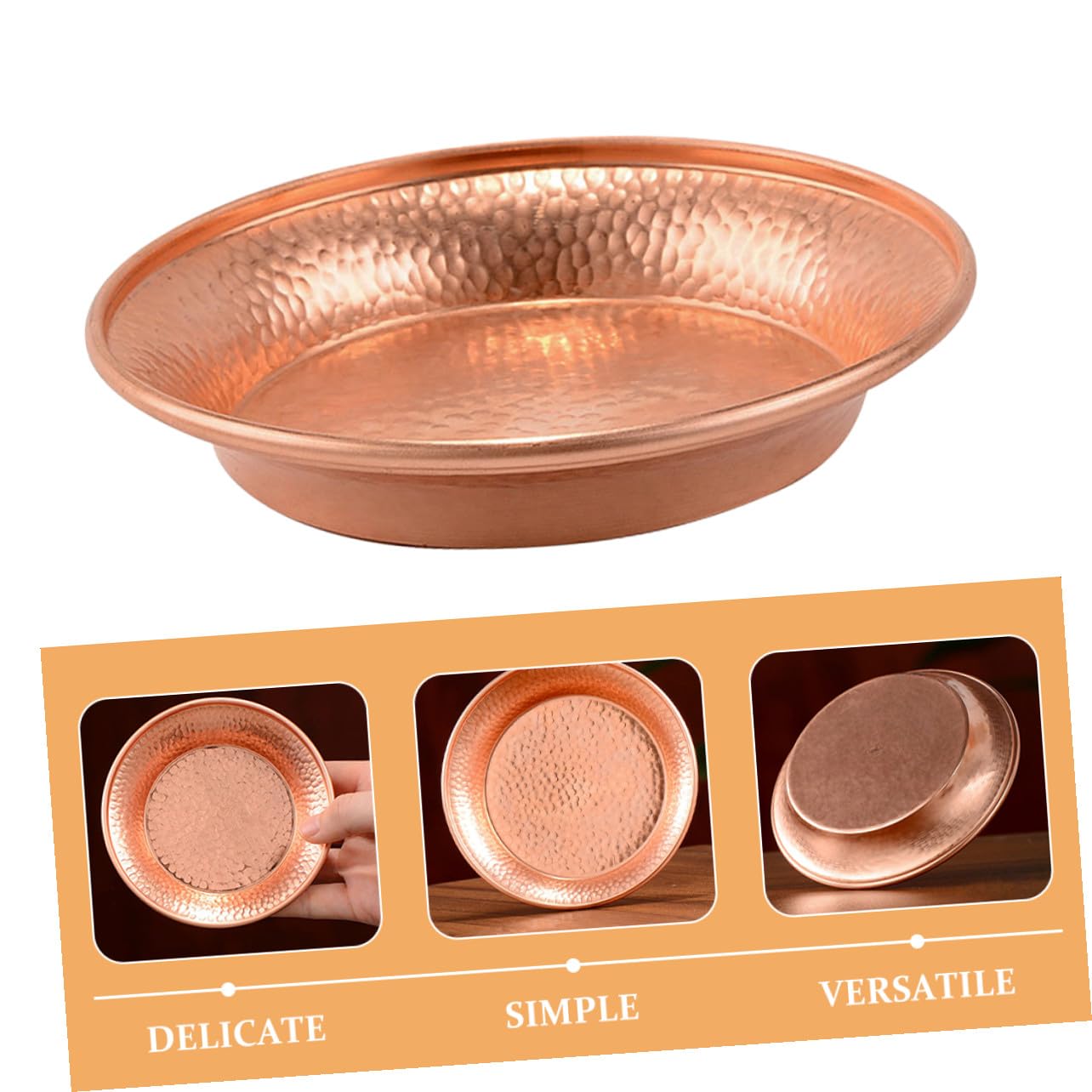 Cuencos de cobre 2 piezas de cobre puro tibetano cuencos de sacrificio para agua Buda cuencos de agua meditación hogar decorativo mandala plato