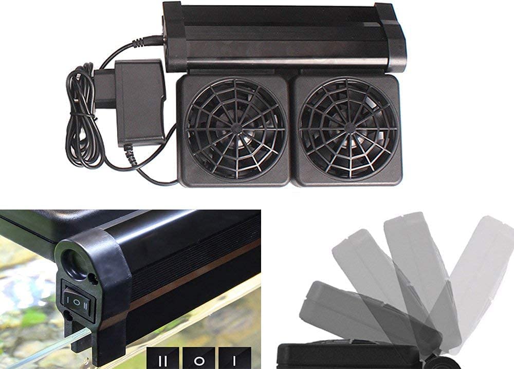 LONDAFISH Acquario Chillers Aquarium Fan Fish Tank Ventola di Raffreddamento Marine 2 Ventola