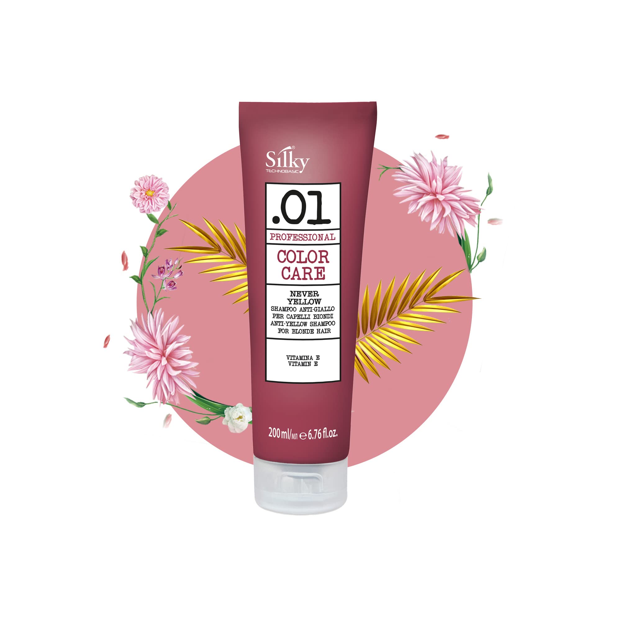 SILKY .01 ANTIYELLOW SHAMPOO WITH ACTIVE INGREDIENTS TO REDUCE YELLOW TONES (250 ML)