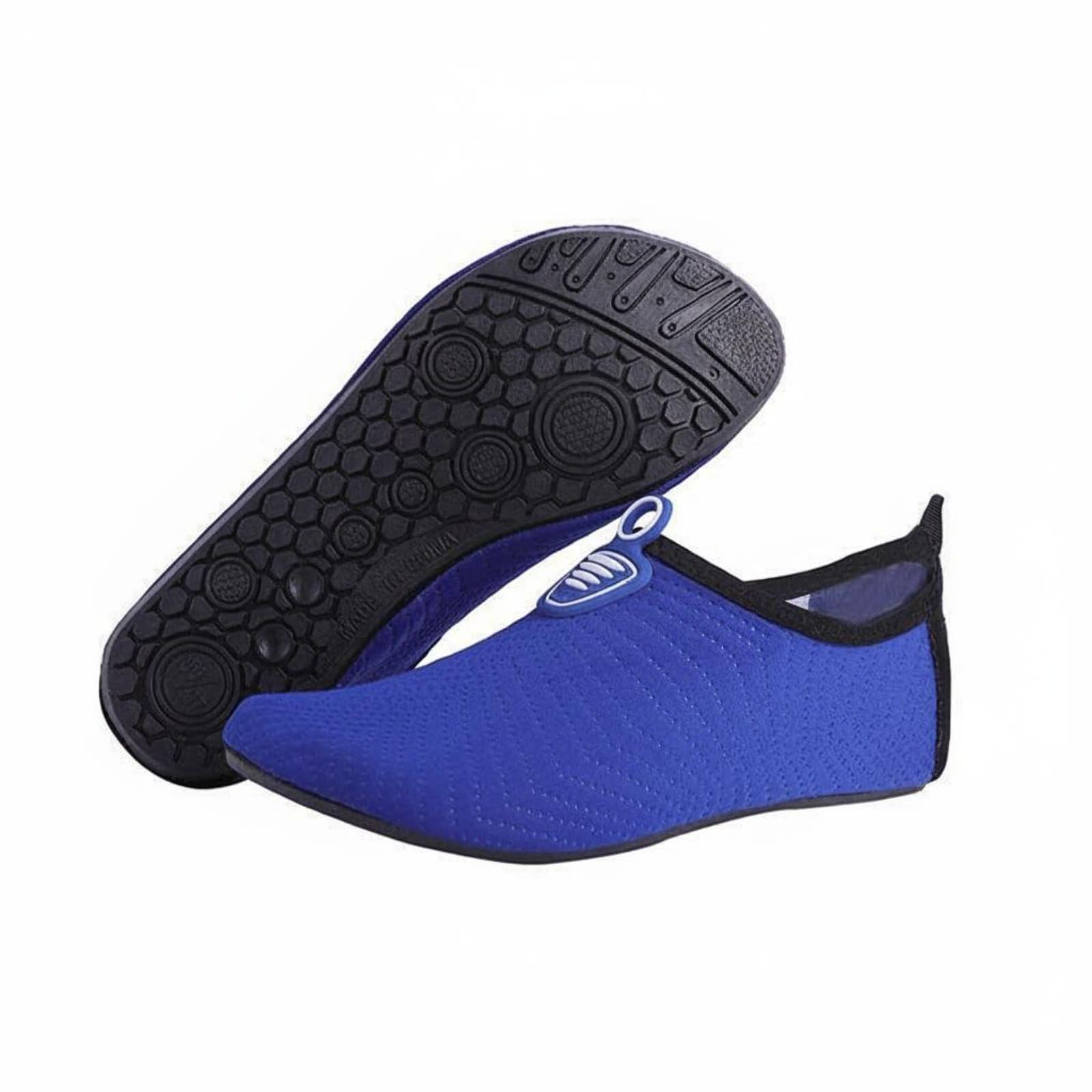 UJEAVETTE Breathable Quick-Dry Water Shoes Amphibious Non-Slip Aqua Socks Puncture Resistant Non-Slip Beach Shoes Packable for Men, Women, Swimming, Diving, Surfing, Kayaking, Royal Blue, S-picture-43