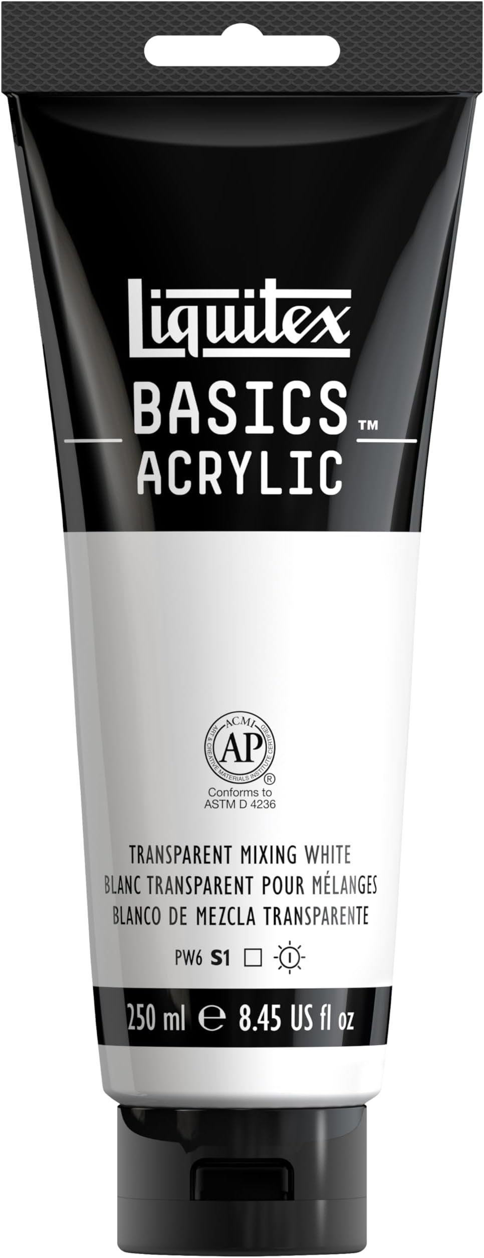 Liquitex BASICS ACRYL 250ML TRAN MX WHT