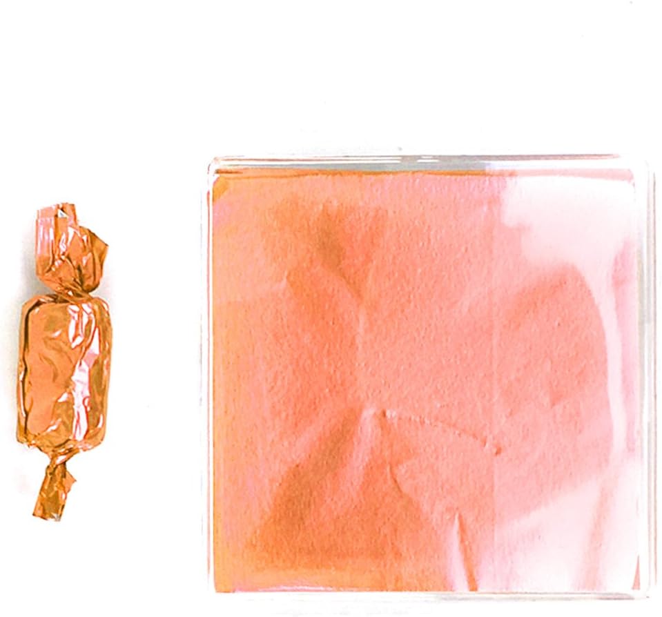 250 Foil Candy Wrappers for Chocolates, Caramels, Lollipops, and Crafts (4x4, Orange)