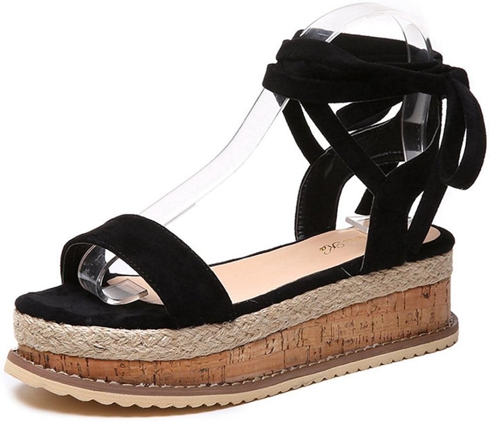 Tie up sandals platform Clearance
