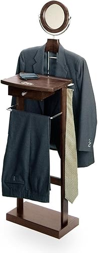 Winsome Soporte de valet de madera con base de madera, espresso oscuro (92155)