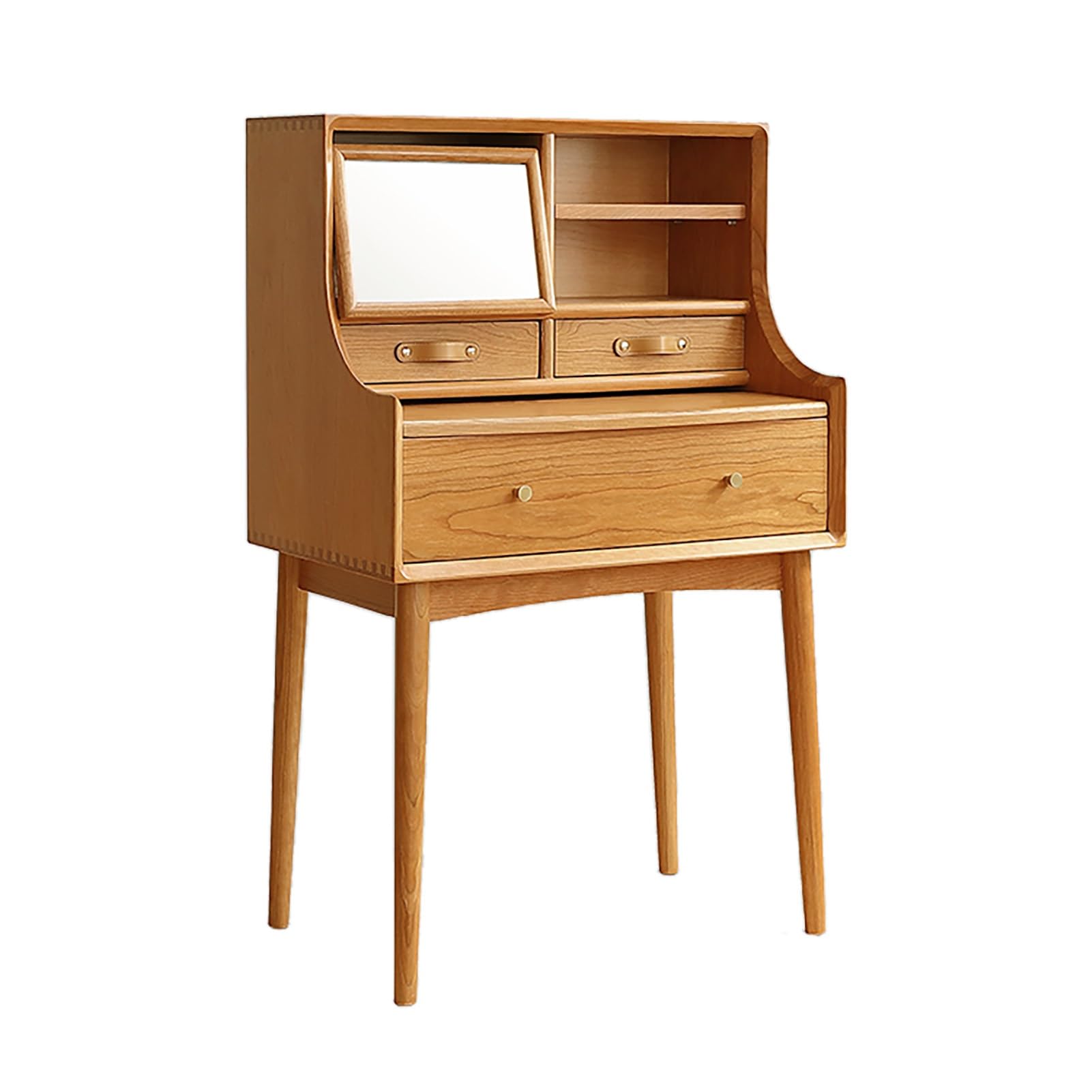 CGCSYZ Vanity Desk, Makeup Vanity Table with Adjustable Shelves, Dressing Table with Flip Mirror, Women Makeup Table, Vanity Makeup Desk with Drawers, for Bedroom