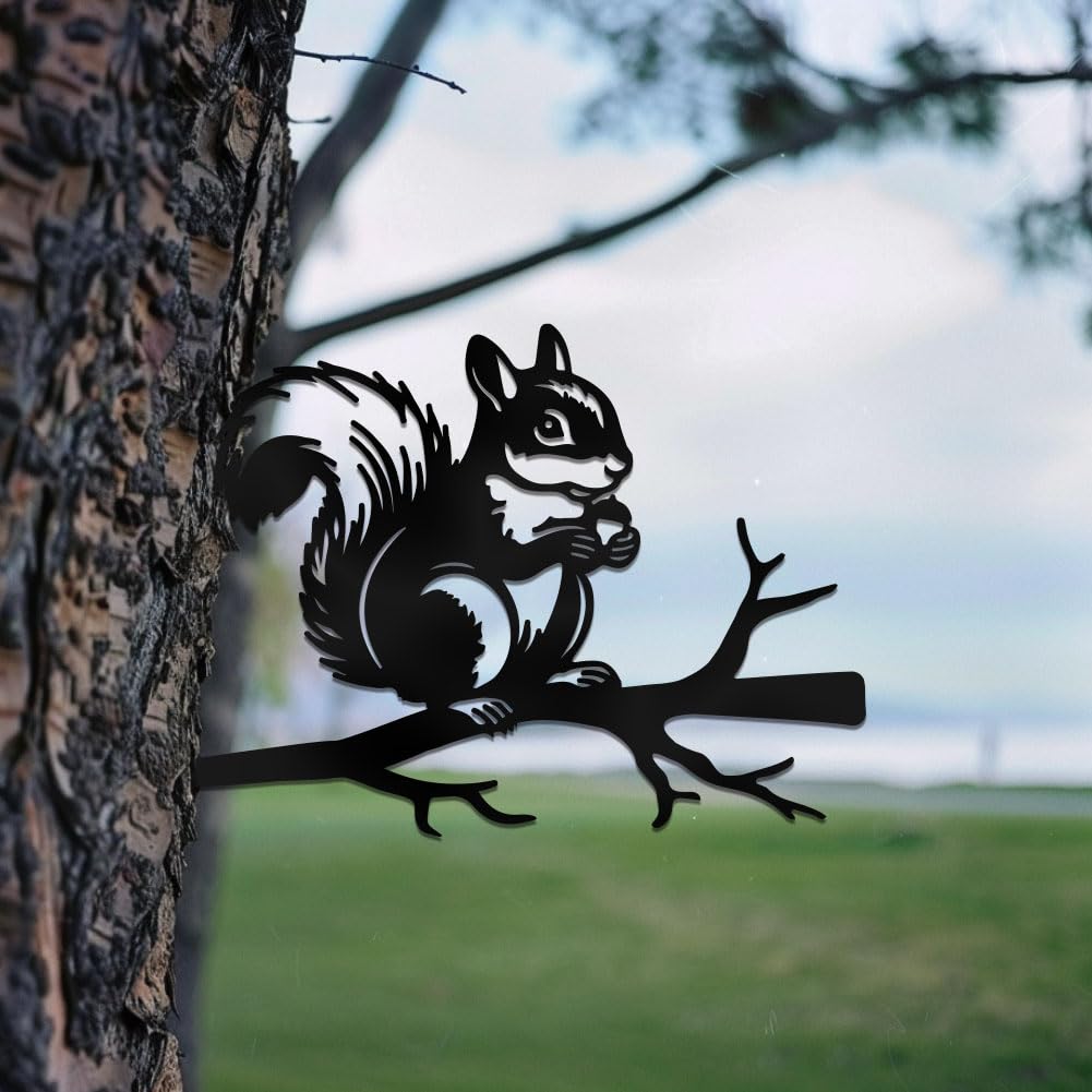 WADORN Vogel-Silhouetten Aus Metall – 4-teiliges Deko-Set Für Garten, Baum & Terrasse, Wetterfest & Rustikal