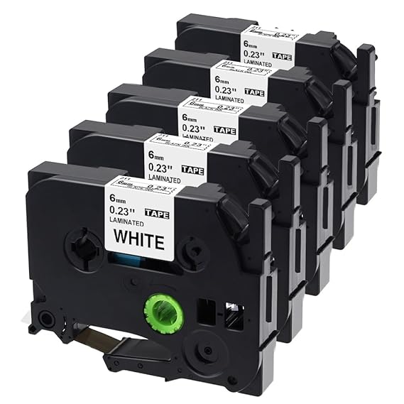 P Touch TZ Tape, Label Maker Tapes TZe211 TZe 211 for Brother pTouch