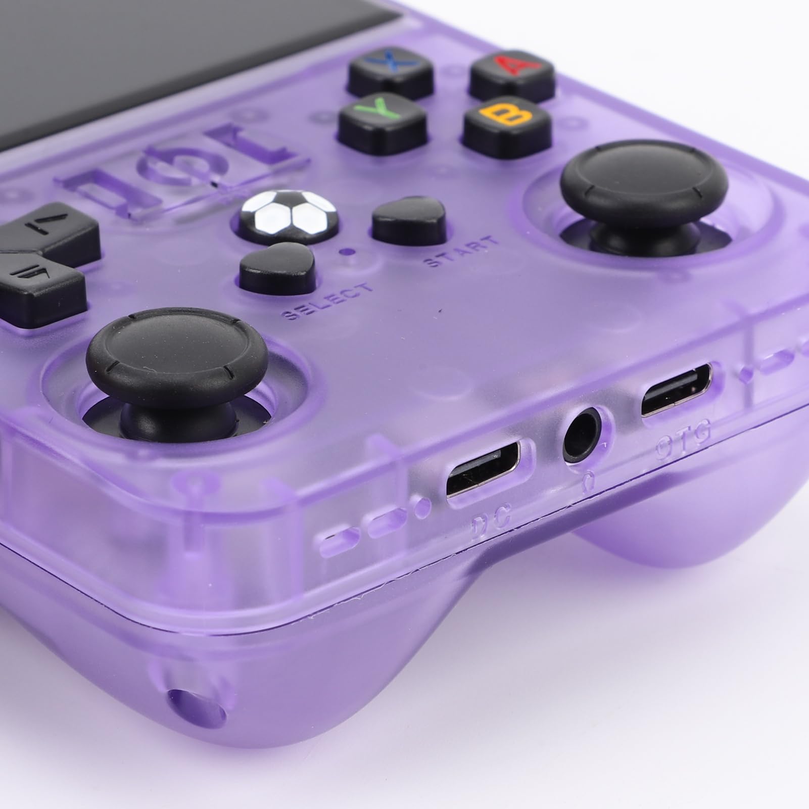 AMONIDA Console da Gioco retrò con Oltre 60 Emulatori per il Massimo Divertimento di Gioco, Design Portatile con Schermo da 4 Pollici (viola trasparente)