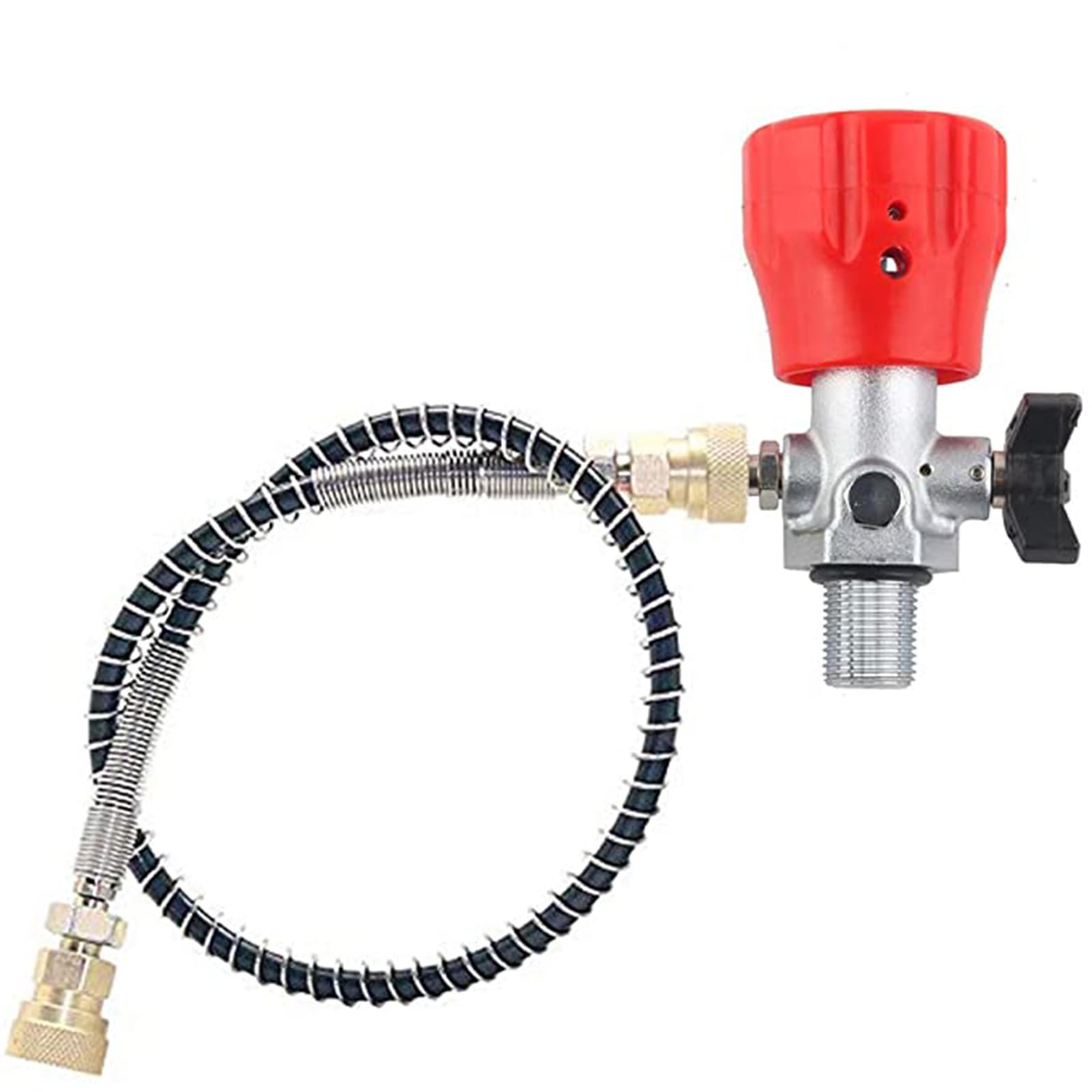 TUXING Tanque de fibra de carbono HPA de 3 litros, tanque de aire PCP de 4500 psi, cilindro de gas, tanque de buceo con bolsa para pistola de aire PCP, tanque de carga de paintball