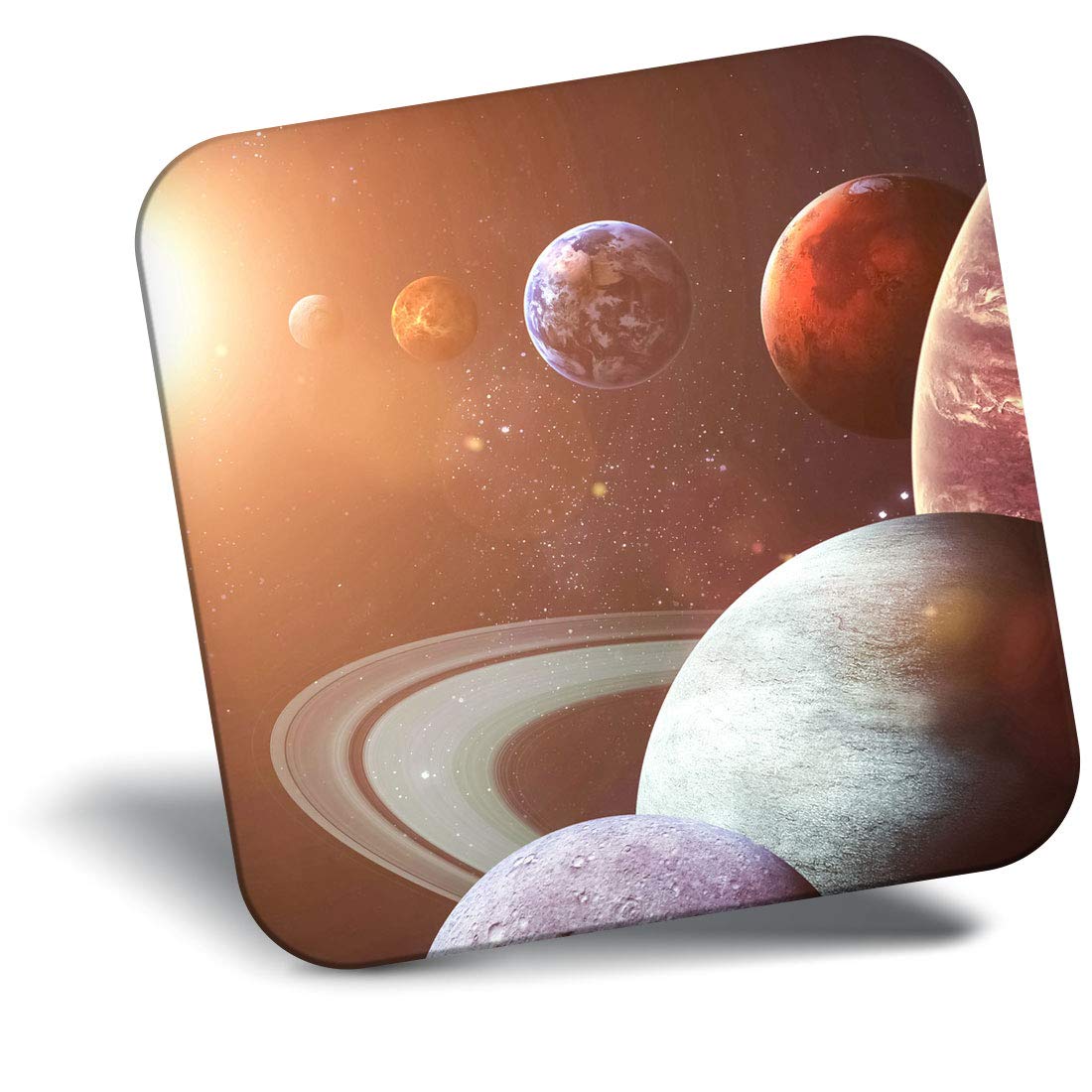 Destination Vinyl Ltd Multicolor Fridge Magnet - Planets Solar System Space Nasa 8222