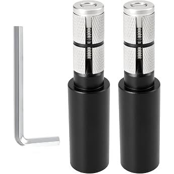 EMSea 1 Pair Bicycle Handlebar Extension Flat Handlebar Extension Aluminium Alloy MTB Bicycle Handlebar End Extension 91 x 22.2 mm Bicycle Stem Riser 15-20 mm Handlebar Opening Black