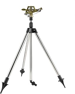 Tgoon Pulverizador de irrigação, Kits de irrigação de irrigação de irrigação de aspersão de aço inoxidável de alta eficiência de 360 graus para gramado para irrigação de gramado ao ar livre